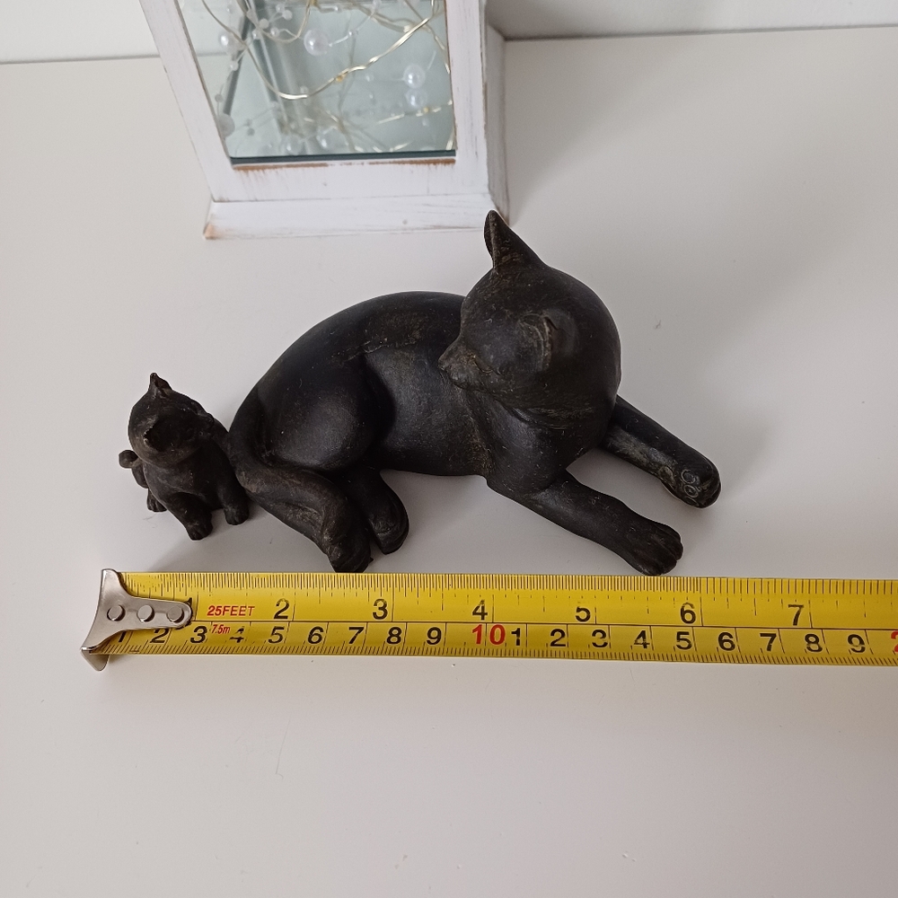 Cute Black Cat Mom And Kitten Baby - Picture 9 of 13